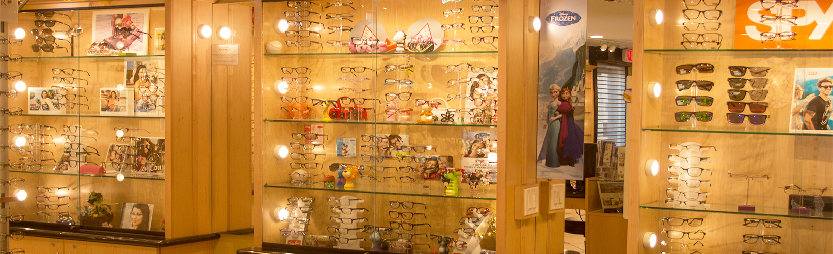 beige wooden display shelf