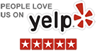 People Love Us On Yelp logo