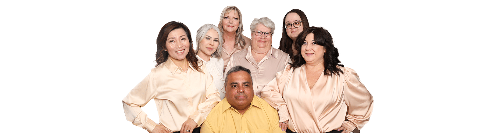 a picture with the golden eye optometry staff